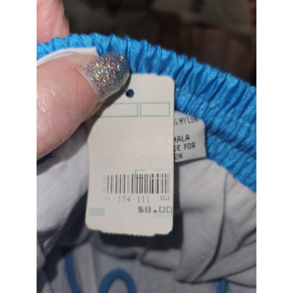 Vint Pro Spirit Pants Womens Large Neon Blue Nylon Wind Track Joggers 80s NWT - Picture 3 of 4